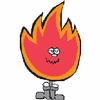 Flaming logo