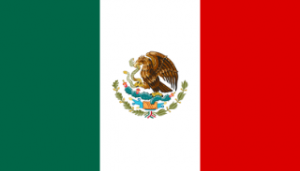 Teh flag of the United Mexican States as of the Peace of Houston