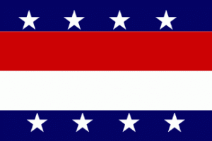 The flag of NESA at the time of the Peace of Houston