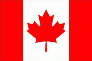 The flag of Canada att he time of the Peace of Houston