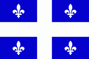 The flag of Quebec at the time of the Peace of Houston